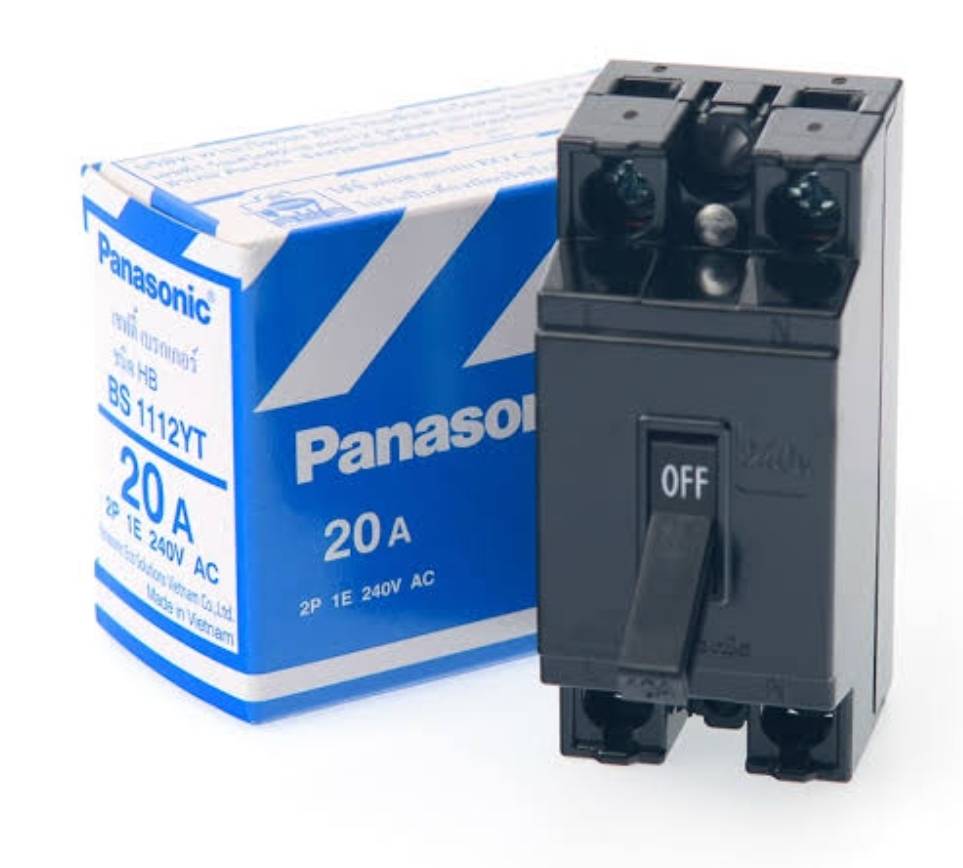 เบรกเกอร์ 2 สาย 10A 15A 20A 30A 40A PANASONIC (1 ตัว)