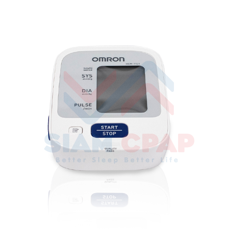 เครื่องวัดความดันโลหิตอัตโนมัติ Omron รุ่น HEM-7121 ประกันศูนย์ไทย 5 ปี