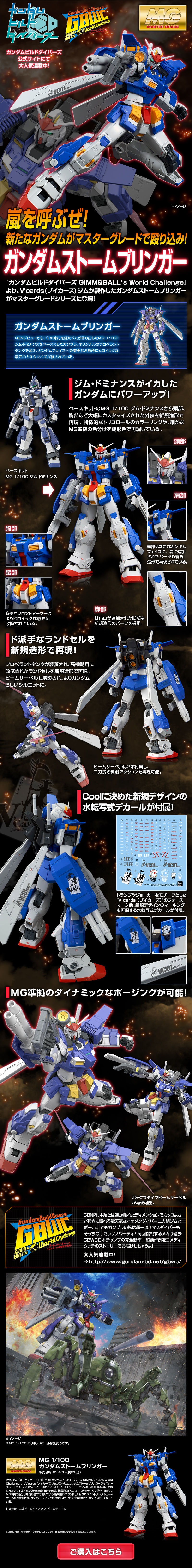 (MG) 1/100 GUNDAM STORMBRINGER (GIMM'S MOBILE SUIT) Premium Bandai