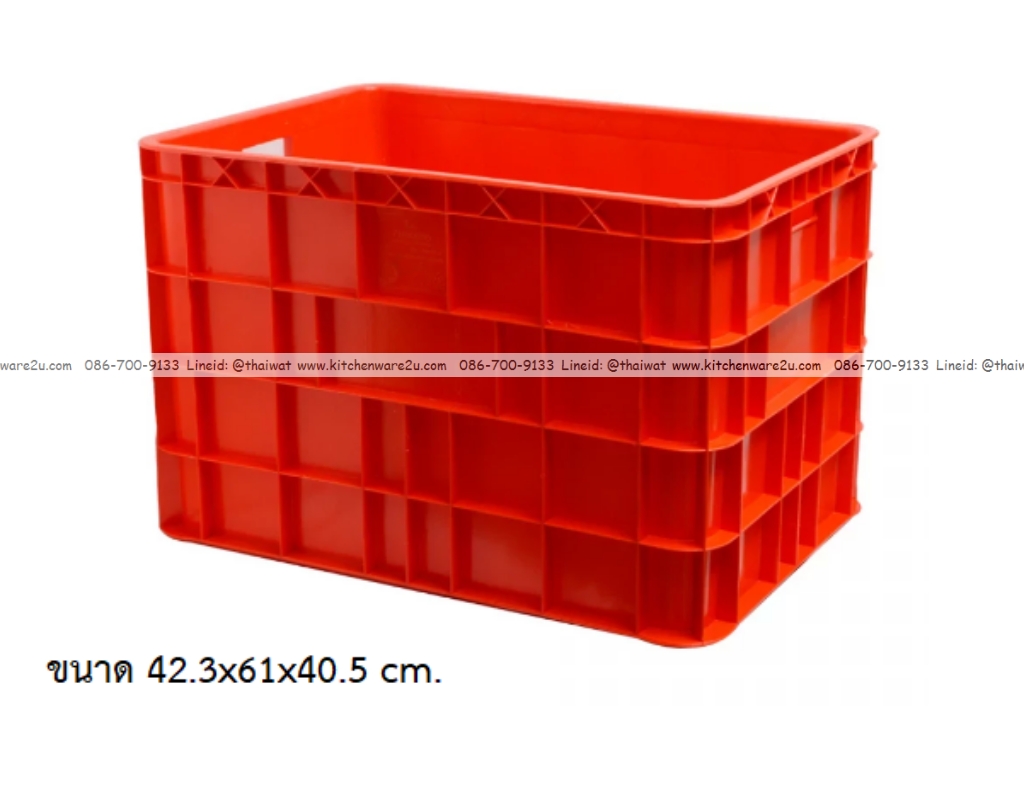 P12906 ลังทึบ 88 ลิตร จัมโบ้ (42.3*61*40.5 cm) เกรดเอ No.8071 ราคาขายส่งต่อ 6 ใบ : เฉลี่ย 625 บต่อใบ