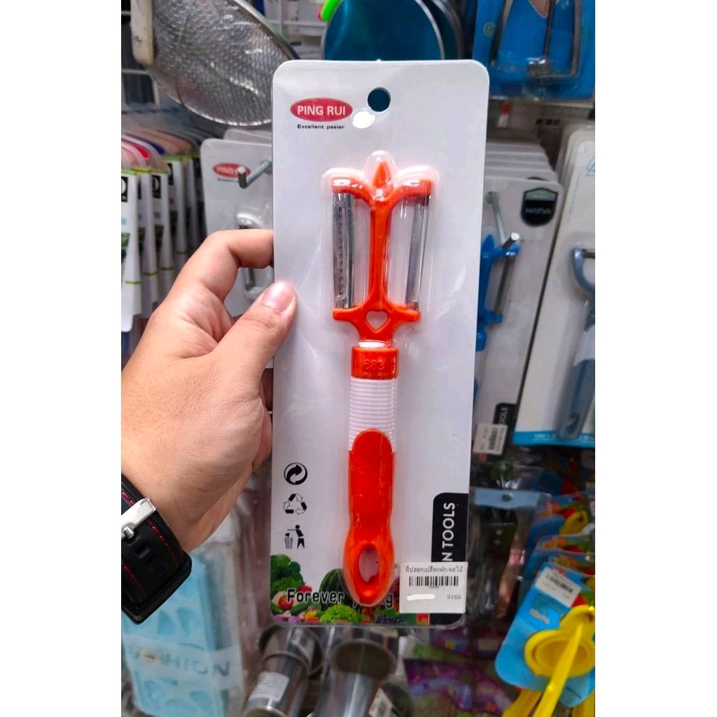 มีดปอก ผลไม้ ปอเปลือก สไลด์ ขูดผลไม้ มีดปลอกเปลือก ที่ขูดมะละกอ คละสี