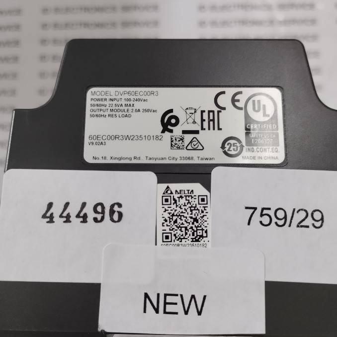 PLC " DELTA " MODEL : DVP60EC00R3