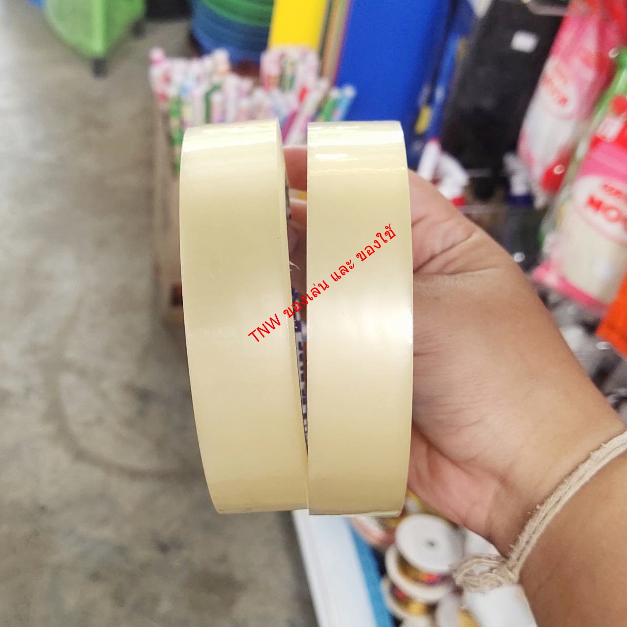 เทปกาว เทปใส ม้วนเดียวสุดคุ้ม ขนาด 1 นิ้ว กาวเหนียว ติดทน