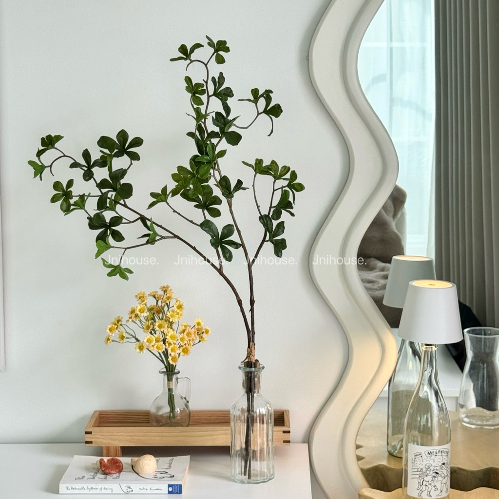 [พร้อมส่ง] Jnihouse : กิ่งไม้ประดิษฐ์ใบเขียวสูง 70cm (Premium Faux Leaf Branch)(Tree)