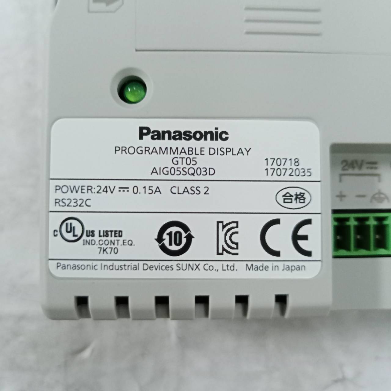 ขาย AIG05SQ03D HMI "PANASONIC"