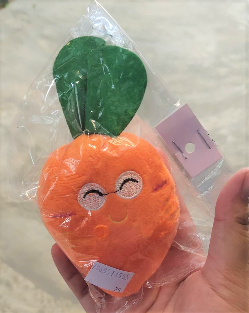 ตุ๊กตา ตุ๊กตาสำหรับสัตว์เลี้ยง บีบบเเล้วมีเสียง ลายผัก