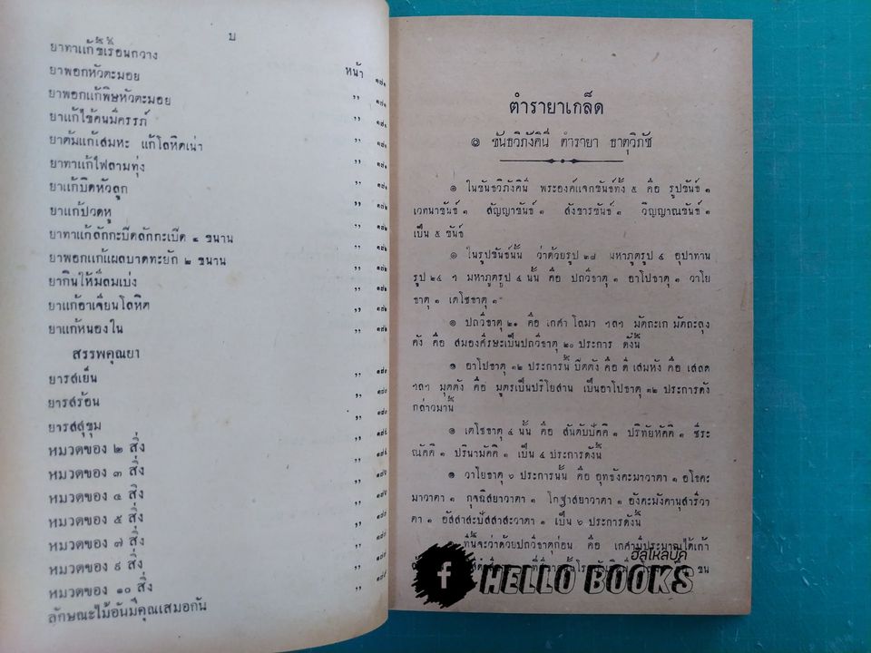 ตำรายาเกล็ด ตำราขันธภังคินี ตำราสรรพคุณยา