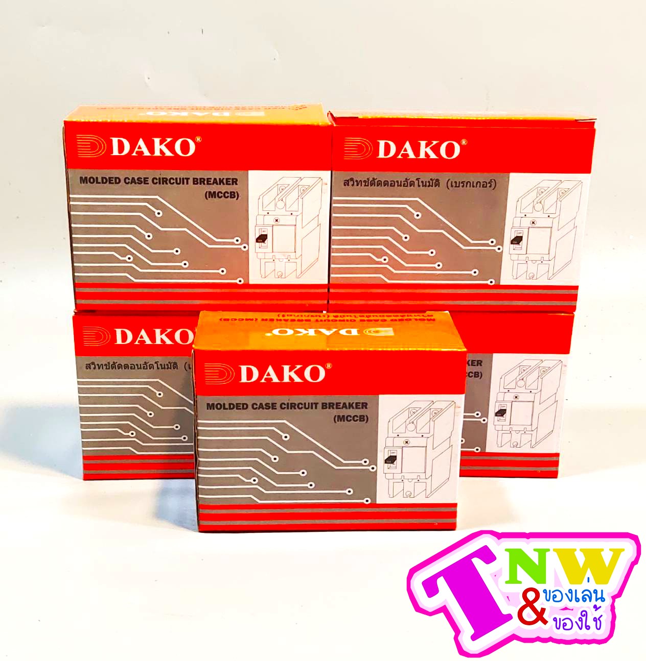 Dako สวิทช์ตัดตอนอัตโนมัติ BREAKER รุ่น NF63-CW 2P 63A 1Phase NF63 Series MCCB Molded Case Circuit Breakers เบรกเกอร์ตัดไฟเกิน 50/60Hz