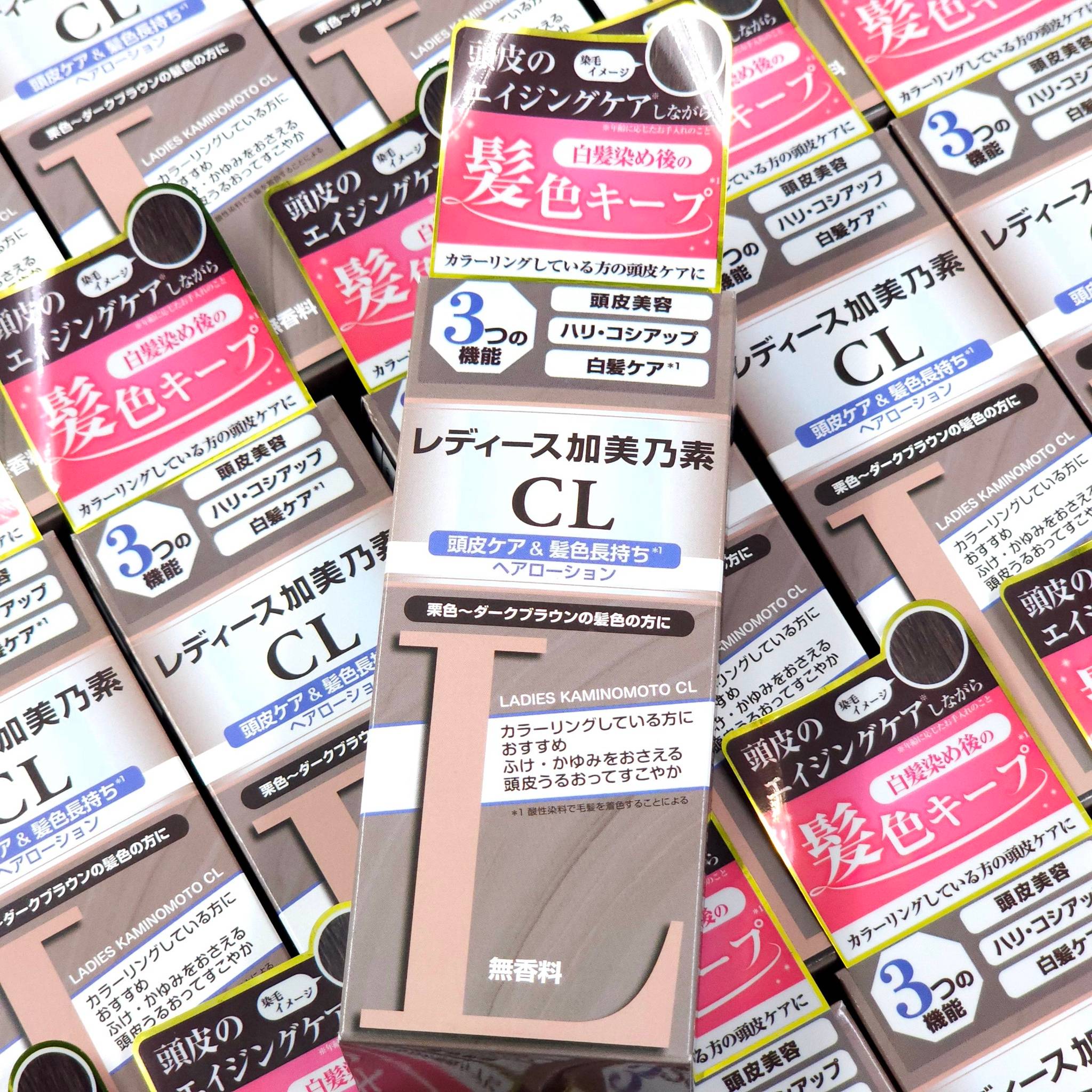 Ladies Kaminomoto CL 150ml ( สูตร fragrance free) โลชั่นบำรุงหนังศีรษะที่สาวๆวัย40+ ต้องมี