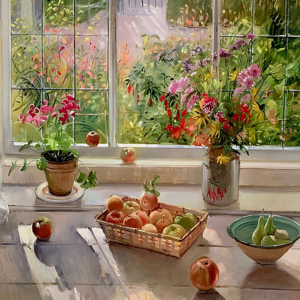 [พร้อมส่ง] Jnihouse : My window series canvas ภาพพิมพ์ผ้าแคนวาส 40x60 cm