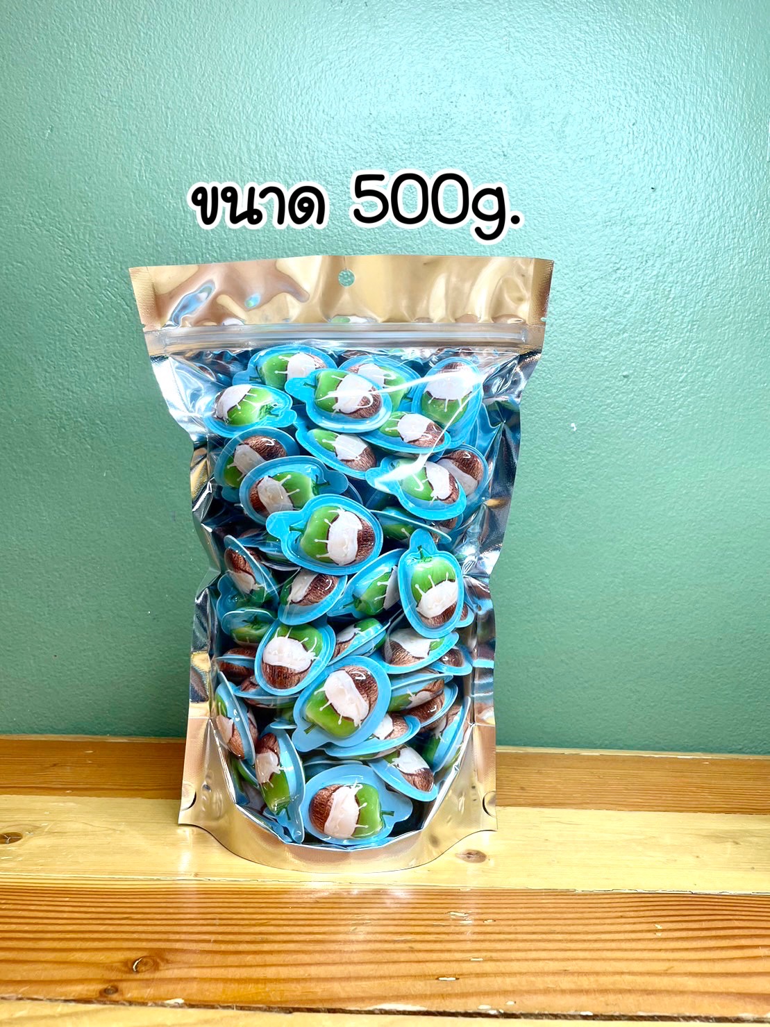 ลูกอมซูกัส รสมะพร้าว ขนาด500g. รูปมะพร้าว หอมหวาน เนื้อนุ่มหนึบ