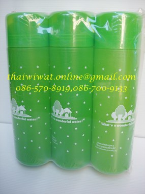 P00426 ขวดน้ำพลาสติกสีแพค 3 (ราคาต่อ 12 แพค)