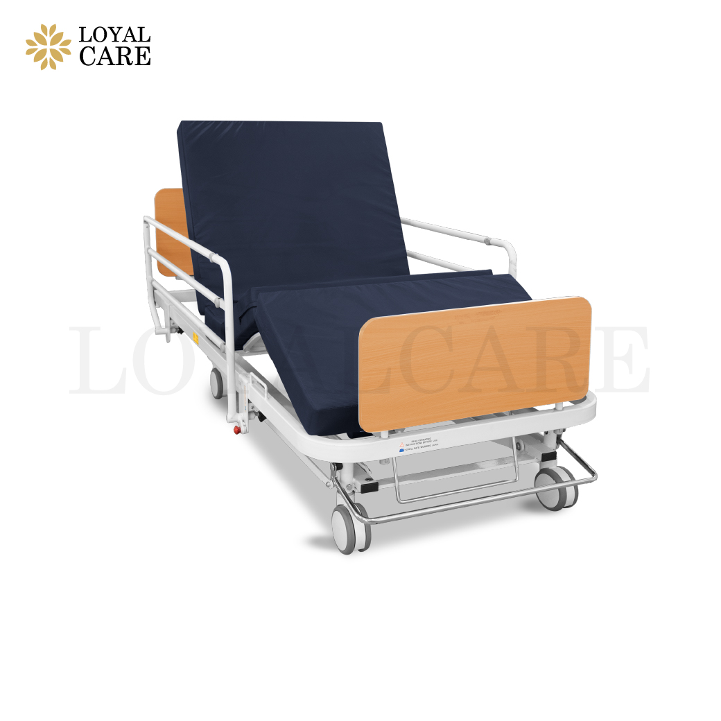 เตียงผู้ป่วยไฟฟ้าลายไม้ 3 ไกร์ (USA) ยี่ห้อ Invacare รุ่น 1601CL