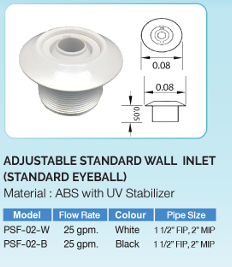 Vacuum Fittings Plastic ABS Grade A With UV Stabilized