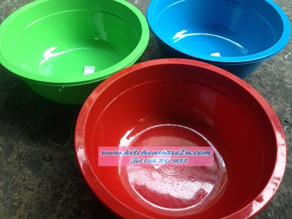 P00355 กะละมังกลม 24 ซม (24*24*9.5 cm) ราคาส่งต่อ 1 โหล:12 ใบ