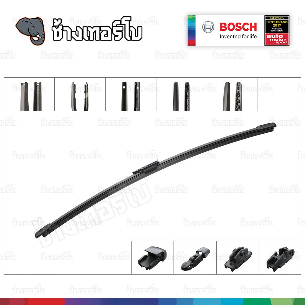 ✅BOSCH ⏩AM40H⏪ 16 For BMW X7 (G07) / AUDI A4, A6, Q3 / BENZ (447) ขนาด 16 นิ้ว | ใบปัดน้ำฝนหลัง