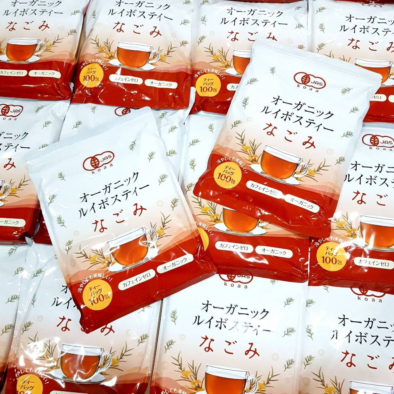 ชารอยบอสออแกนิค 🍃Koaa Organic Rooibos tea แพค 100 ซอง