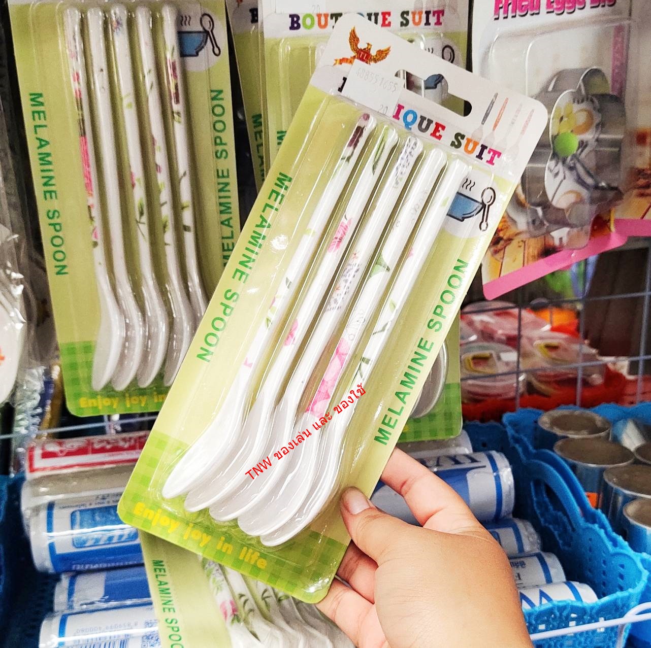 ช้อนยาว ช้อนด้ามยาว เมลามีน ( 1แพ็ค 5 ชิ้น )