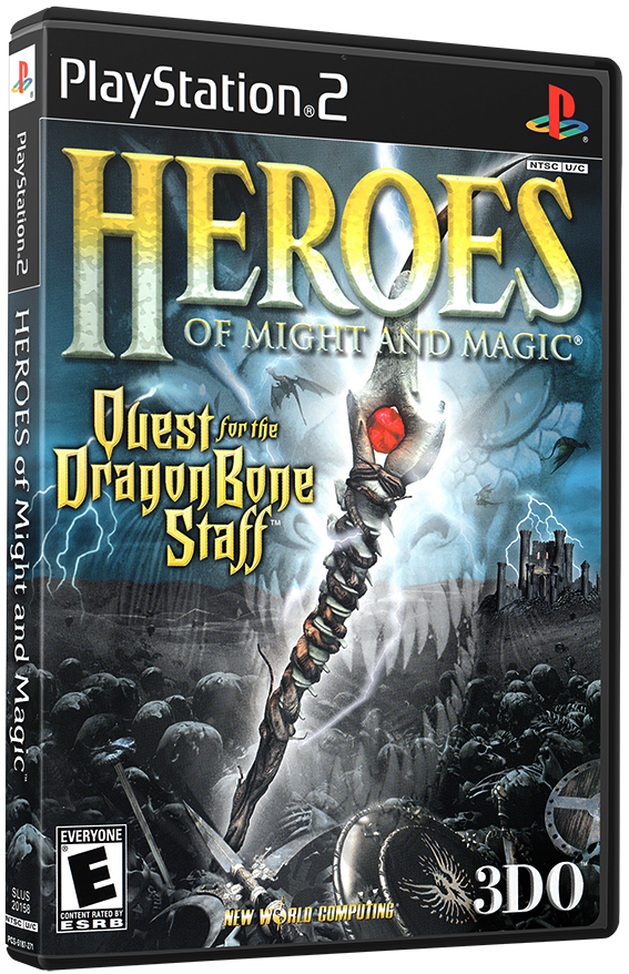 แผ่นเกมส์ PS2 : Heroes of Might and Magic - Quest for the Dragon Bone Staff