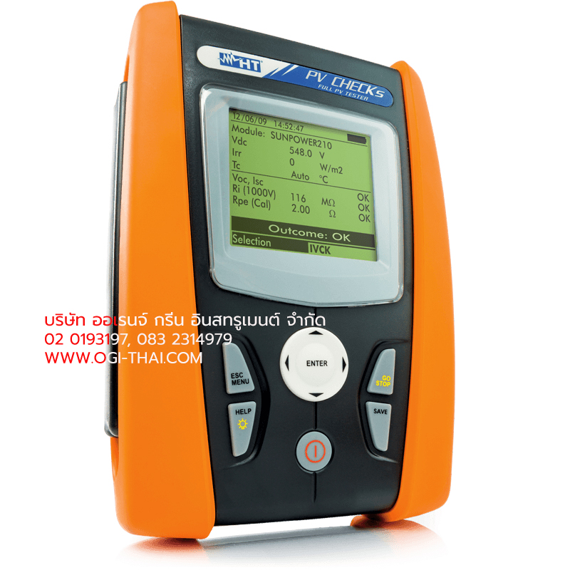 เครื่องมือตรวจสอบงานติดตั้งระบบโซลาร์เซลล์ รุ่น PVCHECKs HTITALIA