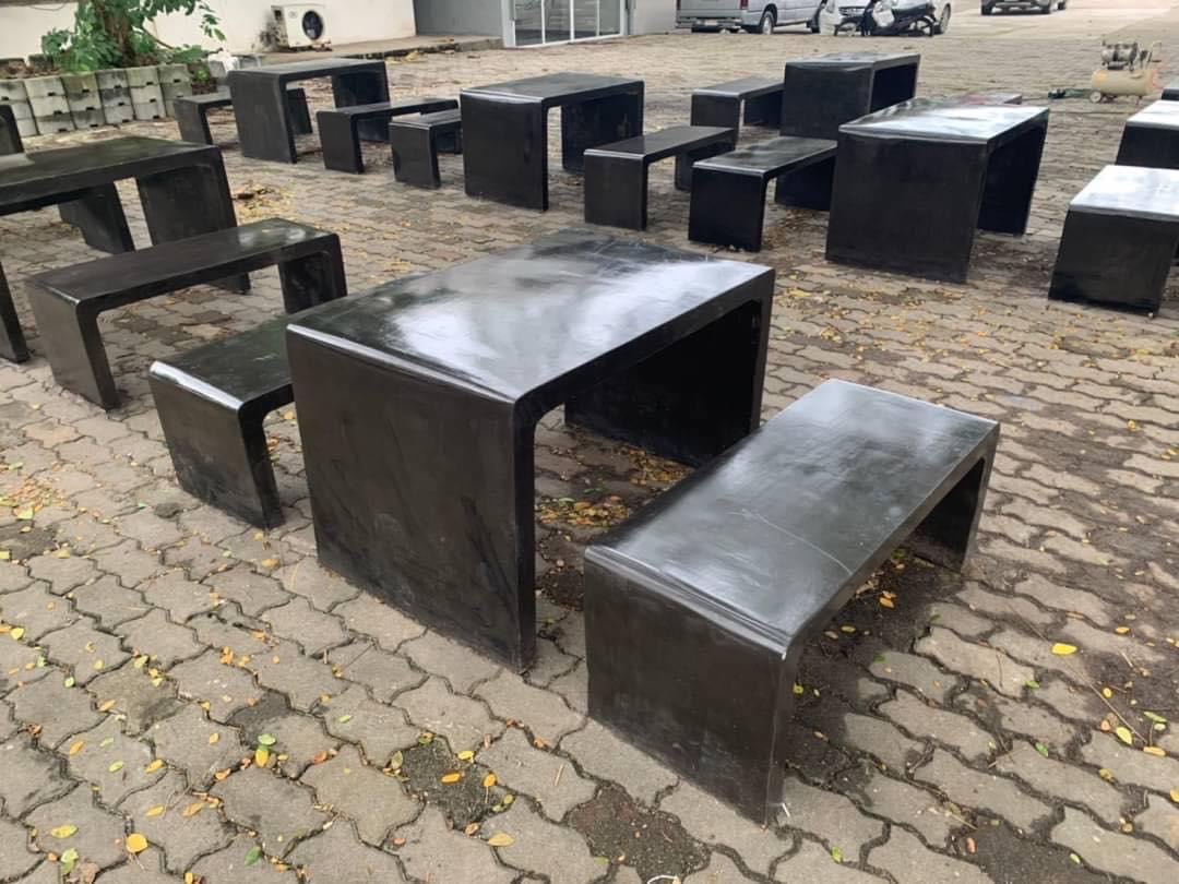 เก้าอี้ปูนซีเมนต์สไตล์ลอฟท์ รุ่น Loft A7 โต๊ะปูนลอฟท์