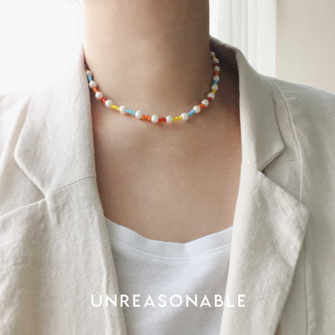 สร้อยคอลูกปัด หลากสี UA0762-01 Unreasonable Accessories