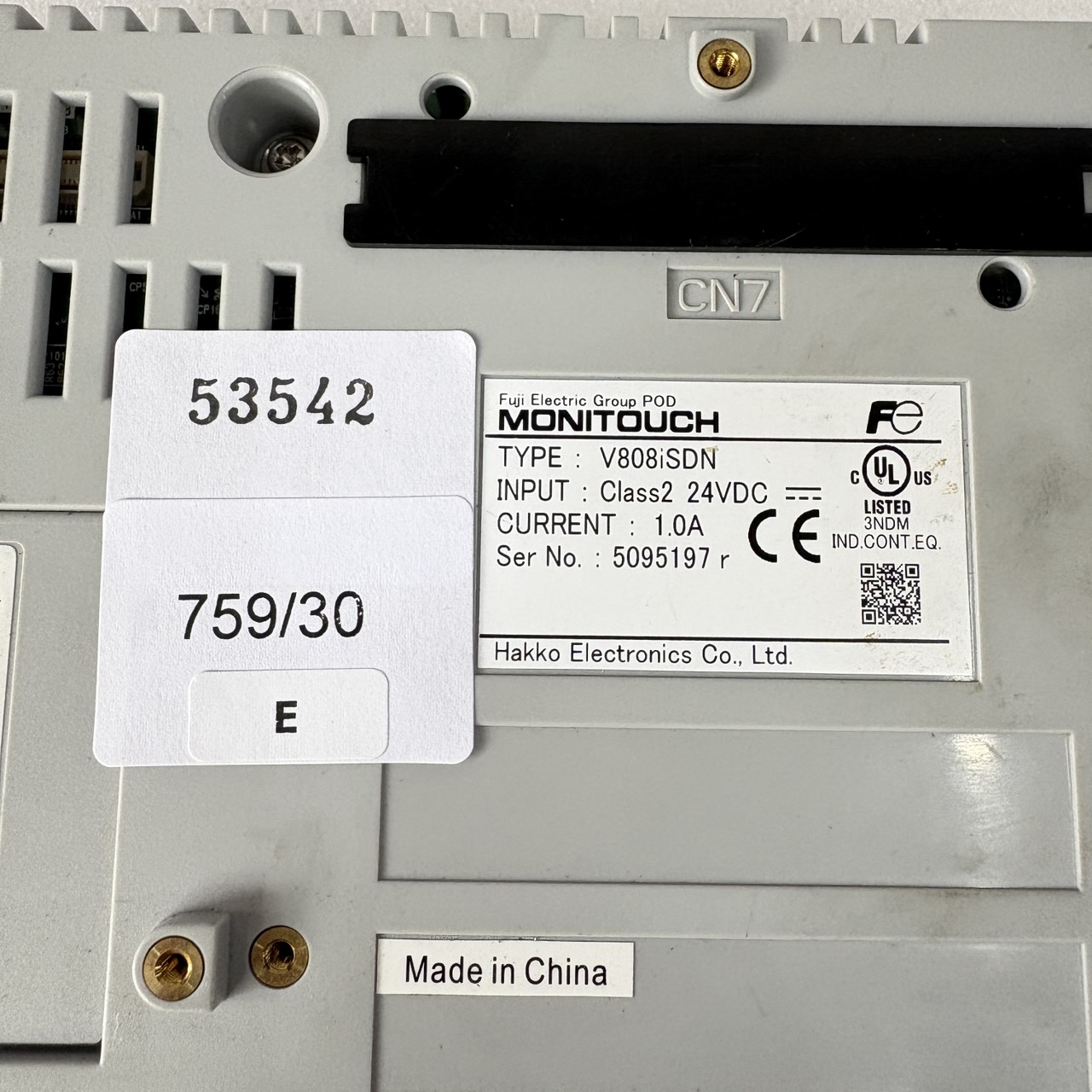 HMI " HAKKO " MODEL : V808ISDN