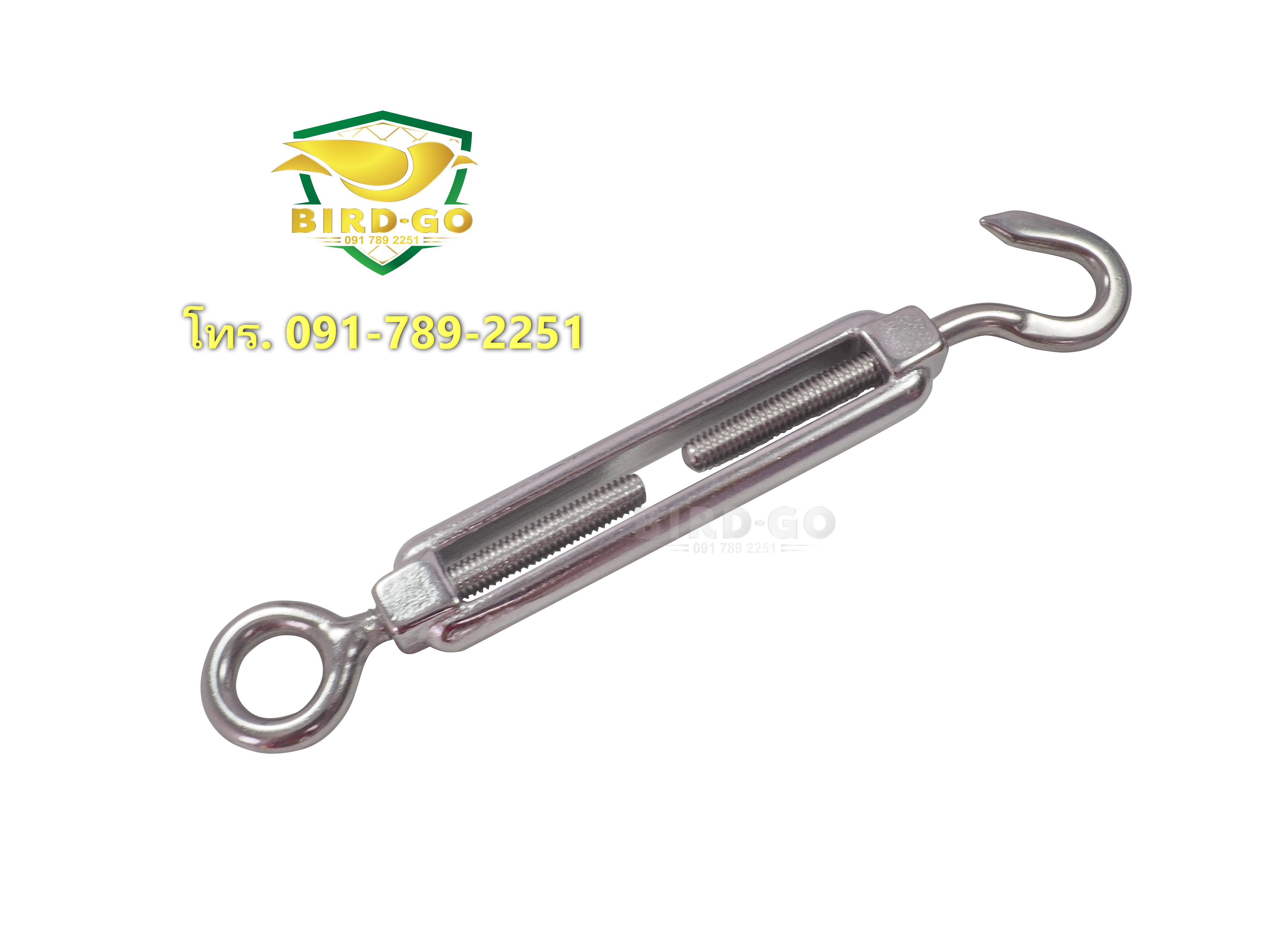 เกลียวเร่งสแตนเลส เกรด 304 อุปกรณ์ติดตั้งตาข่ายกันนก