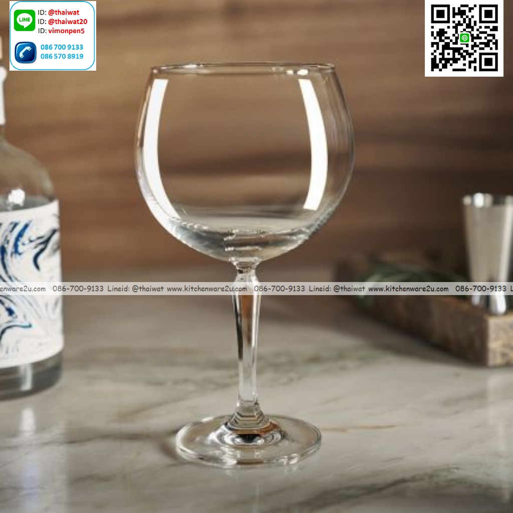 P12699 แก้วมีก้าน ใส่ไวน์ ใส่เครื่องดื่ม 21 Oz. 600 มิล (10.7*10.7*19.2 cm) No.1527D21 ราคาขายส่งต่อ 1 ลัง : 24 ใบ: เฉลี่ย 120 บต่อใบ