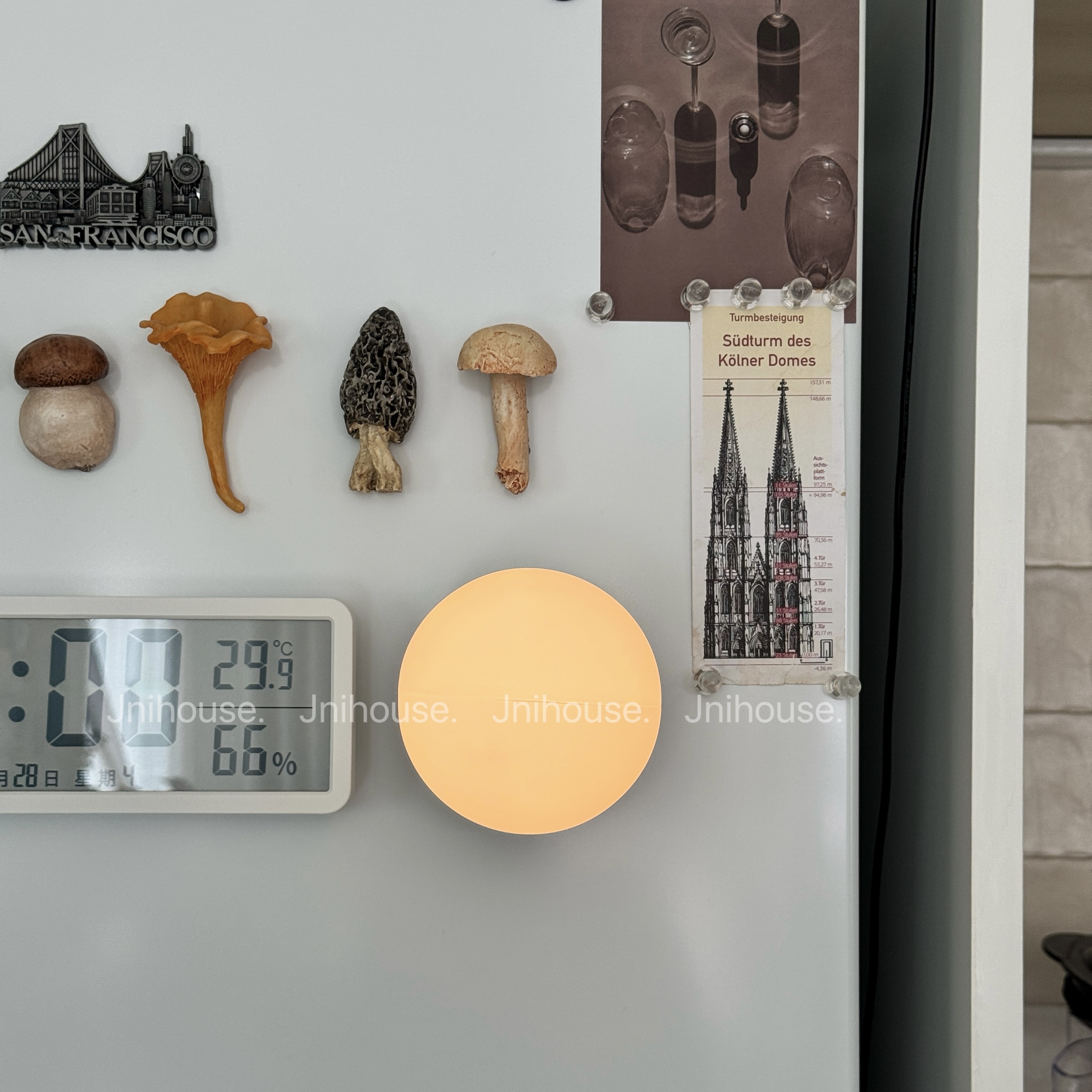 [พร้อมส่ง] Jnihouse : โคมไฟเห็ดนุ่มด้ามไม้แสงวอร์ม (Mushroom Lamp)