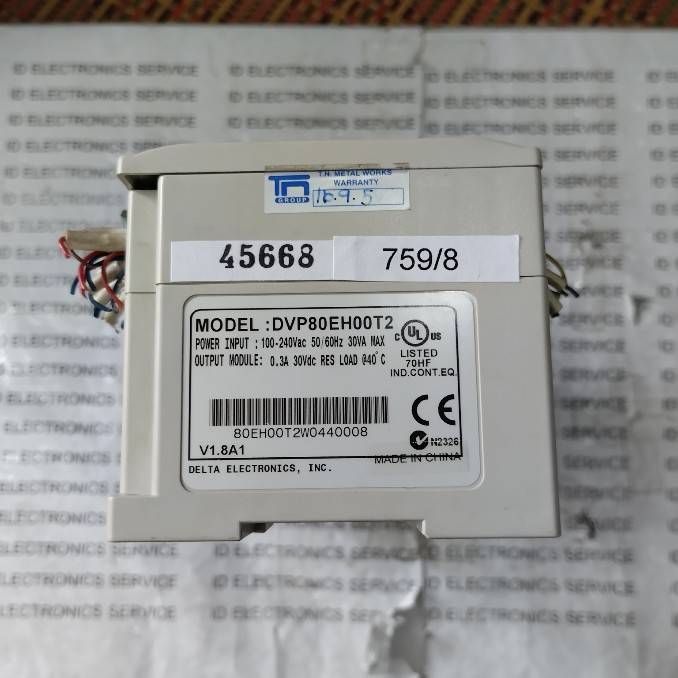 PLC " DELTA " MODEL : DVP80EH00T2