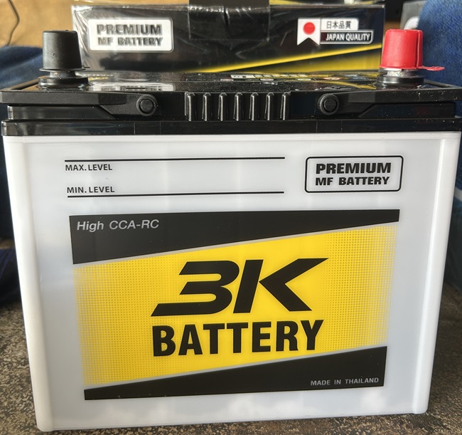 แบตเตอรี่รถยนต์ 3K PMF48 ขั้วR 48B24R MF 48แอมป์