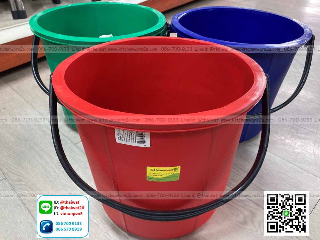 P03928 ถังน้ำหุหิ้ว 0.5 แกลลอน (16*16*13 cm) ราคาส่งต่อโหล: 12 ใบ