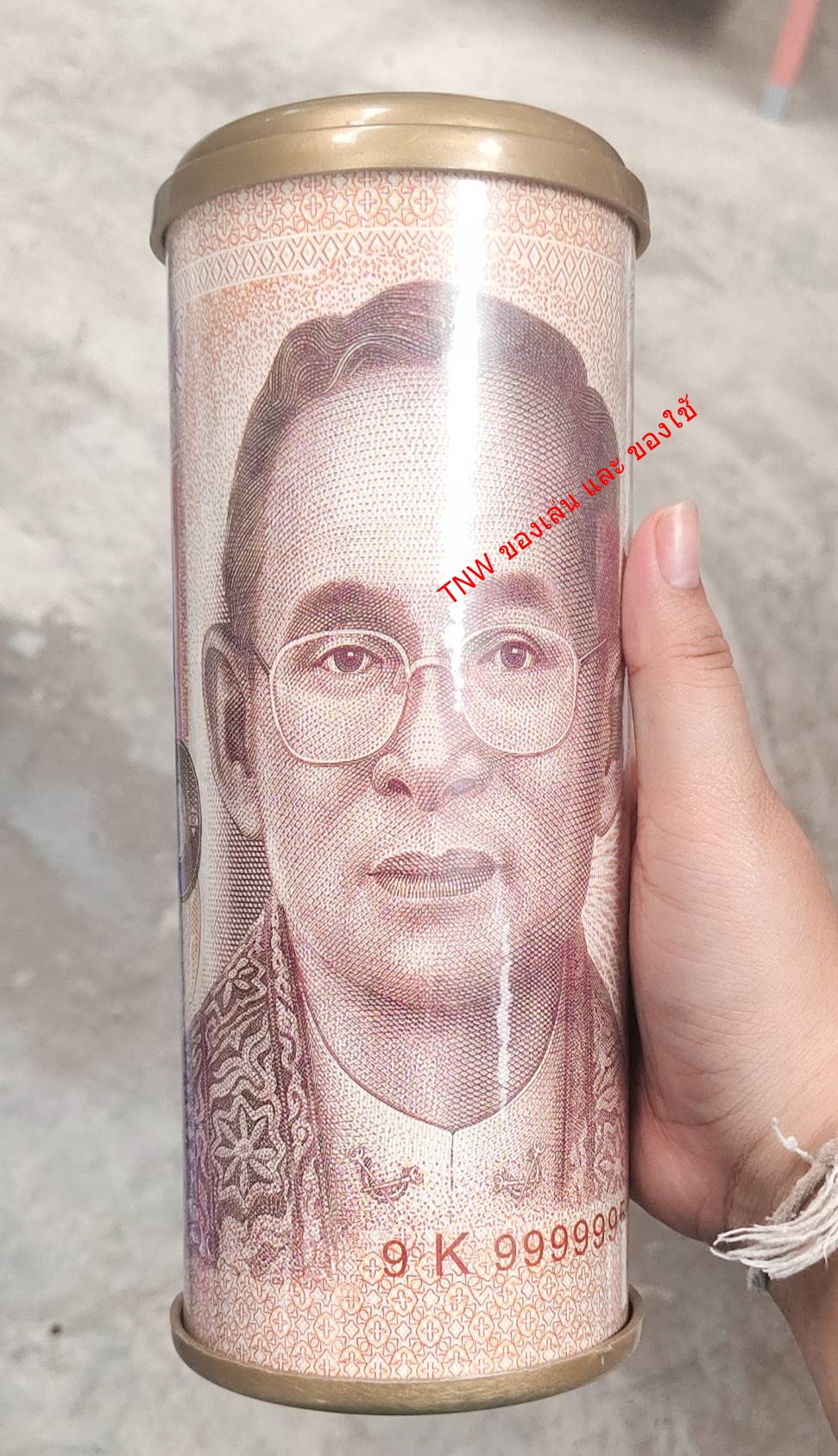 กระปุกออมสิน กระปุกออมตัง ลายตัง กระปุกใหญ่สูง