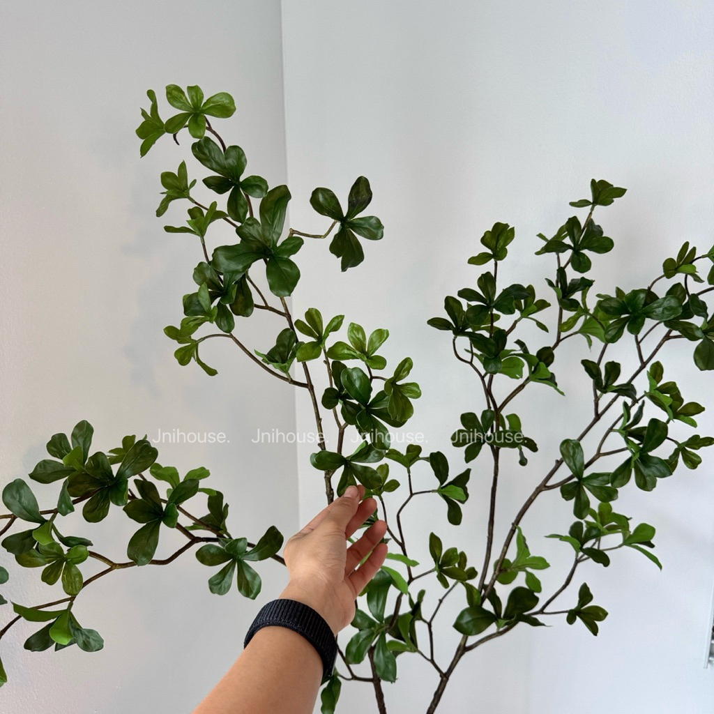 [พร้อมส่ง] Jnihouse : กิ่งไม้ประดิษฐ์ใบเขียวสูง 120cm (Premium Faux Leaf Branch)(Tree)