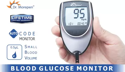 เครื่องตรวจวัดระดับน้ำตาลในเลือด ของแท้ Dr.Morepen Gluco One BG-03