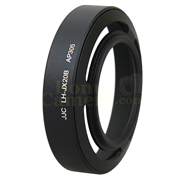 LH-JX20B ฮู้ดกล้องฟูจิ X10,X20,X30 สีดำ พร้อมอะแดปเตอร์ ใช้แทน FUFJIFILM LH-X10 Lens Hood