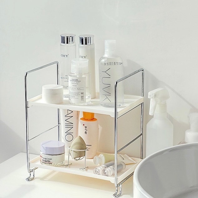 [พร้อมส่ง] Jnihouse : ชั้นวางของพลาสติกโครงสแตนเลส (มี 4 แบบให้เลือก)