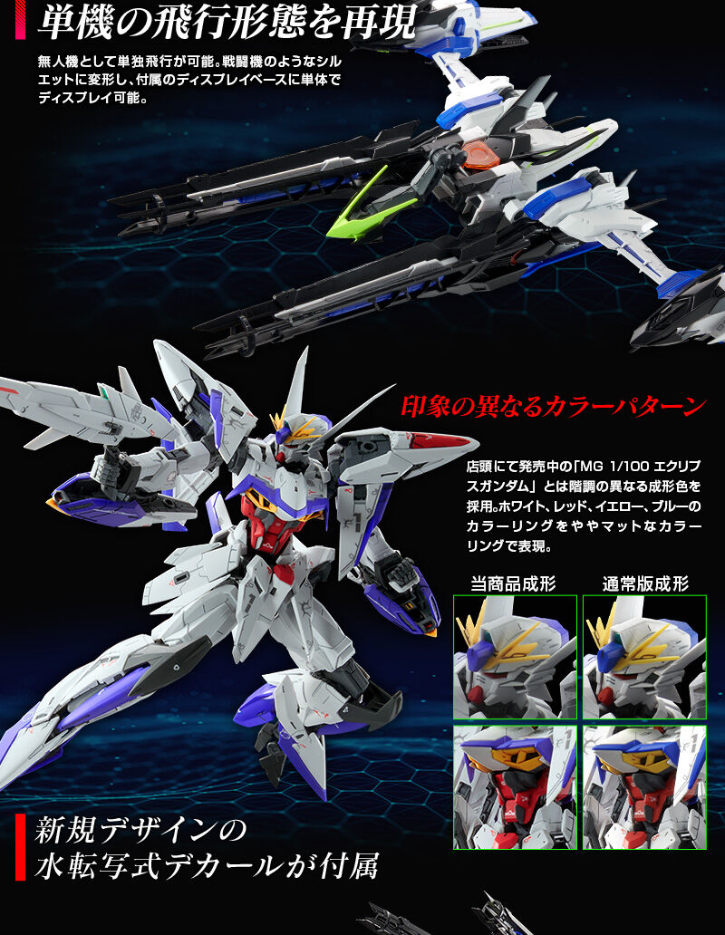 (MG) 1/100 ECLIPSE GUNDAM + RAIJIN STRIKER (Premium Bandai)
