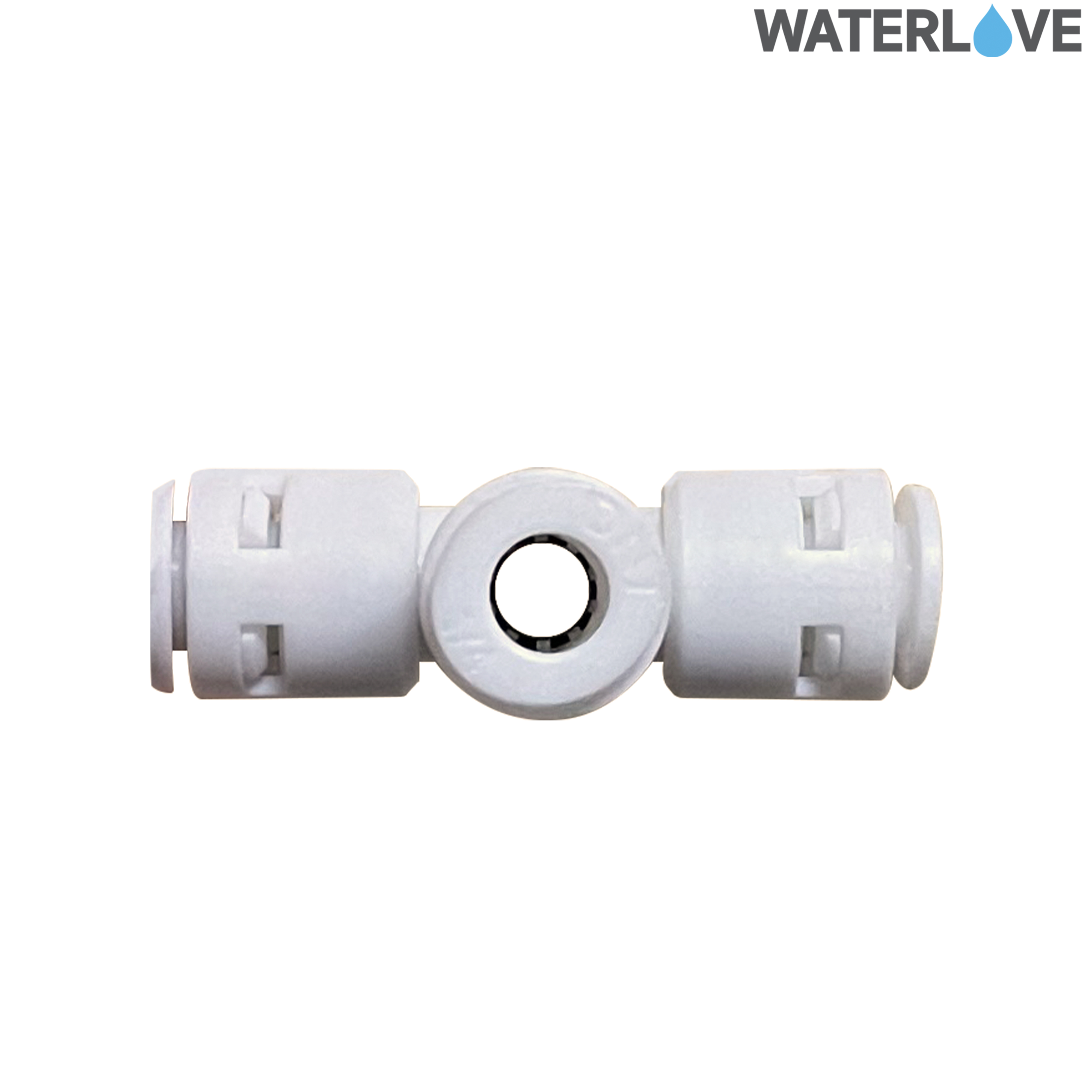 ข้อต่อสามทาง 2 หุน (1/4'') สำหรับสายน้ำ PE สายเครื่องกรองน้ำ