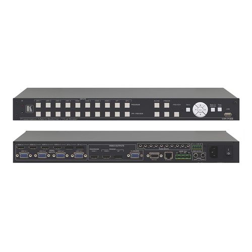 KRAMER VP-732 10–input ProScale™ Presentation Matrix Switcher4K30 UHD Scaler with Preview & Program Outputs
