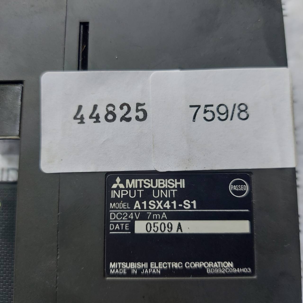 PLC " MITSUBISHI " MODEL : A1SX41-S1