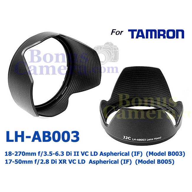 LH-AB003 Lens Hood Tamron SP AF 17-50mm f/2.8 XR DiII VC (B005),18-270mm f/3.5-6.3 Di II VC LD(B003)