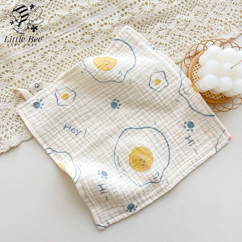 ผ้าเช็ดหน้าเด็ก ผ้าซับน้ำลาย ขนาด 25x25 cm ผ้าฝ้าย #FN1
