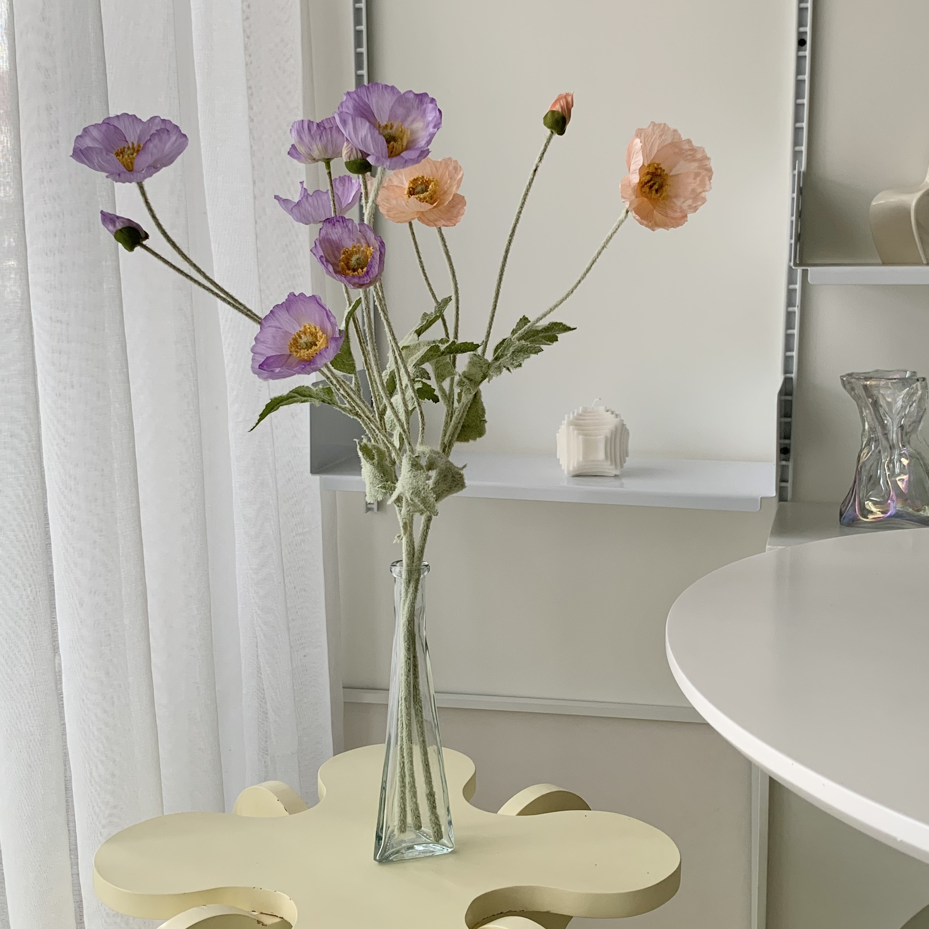 [พร้อมส่ง] Jnihouse : แจกันดอกไม้ทรงสูง Glass Vase