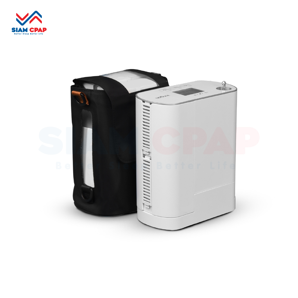 Double Battery Kingon รุ่น P2-S4 เครื่องผลิตออกซิเจนพกพา ระบบ Pulse Dose สามารถใช้งานได้ทั้งภายในบ้าน บนรถยนต์