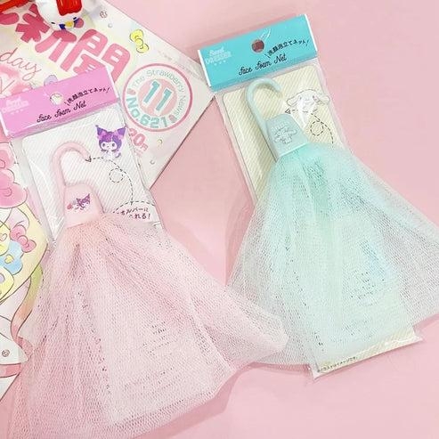 ใยตีฟอง My Melody x Kuromi Face Foam Net จาก Sanrio Japan ขนาด: 21 x 25 ซม.