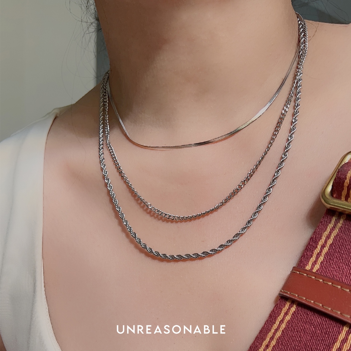 สร้อยคอ Stainless สีเงิน UA0822-02 Unreasonable Accessories