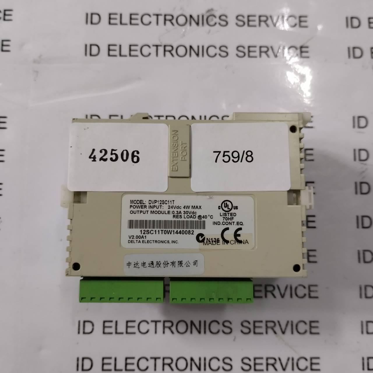 PLC " DELTA " MODEL : DVP12SC11T