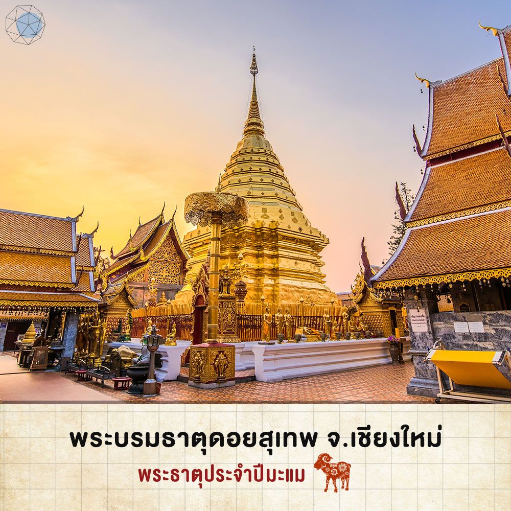 เหรียญพระธาตุดอยสุเทพ เนื้อทองแดง มหาวิทยาลัยเชียงใหม่ ปี 2549 (พระธาตุประจำปีเกิด ปีมะแม (แพะ))